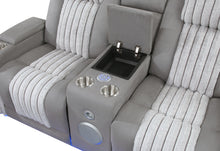 Load image into Gallery viewer, U8000 GREY PWR REC SOFA/PWR CON REC LOVESEAT/PWR RECLINER W/PHR
