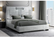 Load image into Gallery viewer, OSCAR GREY QUEEN BED NO WOOD TRIM
