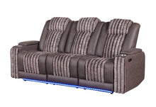 Load image into Gallery viewer, U8000 BROWN PWR REC SOFA W/PHR, DDT, READING LIGHT &amp; LED LIGHT
