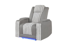 Load image into Gallery viewer, U8000 GREY POWER RECLINER W/ POWER HEADREST &amp; LED LIGHT
