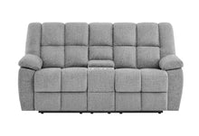 Load image into Gallery viewer, U6000 SMOKE CONSOLE RECLINING LOVESEAT
