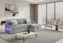 Load image into Gallery viewer, U0214 GREY SOFA BED
