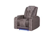 Load image into Gallery viewer, U8000 BROWN POWER RECLINER W/ POWER HEADREST &amp; LED LIGHT
