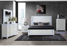 Load image into Gallery viewer, ALINA WHITE QUEEN BED GROUP WITH LED, COOLER, SPEAKER AND USB
