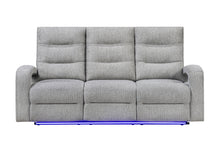 Load image into Gallery viewer, U6611 GREY 15 POWER RECLINING SOFA WITH LED
