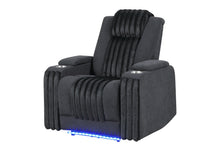 Load image into Gallery viewer, U8000 BLACK POWER RECLINER W/ POWER HEADREST &amp; LED LIGHT
