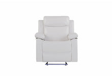 Load image into Gallery viewer, U6026 BLANCHE WHITE GLIDER RECLINER WITH LED
