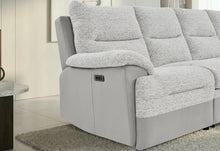 Load image into Gallery viewer, U3822 GREY/ICE SECTIONAL WITH PULLOUT BED AND USB
