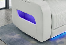 Load image into Gallery viewer, U8611 BLANCHE SILVER PWR CON REC LOVESEAT WITH PHR, LED &amp; SPEAKER
