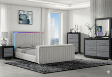 Load image into Gallery viewer, ELIAS/EMMA TV FB BLACK KING BED GROUP
