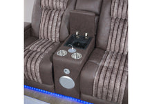 Load image into Gallery viewer, U8000 BROWN PWR REC SOFA/PWR CONSOLE REC LOVESEAT W/PHR
