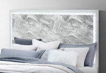 Load image into Gallery viewer, NAOMI SILVER MARBLE KING BED WITH LED
