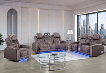 Load image into Gallery viewer, U8000 BROWN PWR REC SOFA/PWR CON REC LOVESEAT/PWR RECLINER W/PHR
