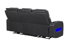 Load image into Gallery viewer, U8611 BLANCHE CHARCOAL POWER RECLINING SOFA WITH PHR AND LED
