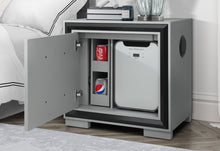 Load image into Gallery viewer, AMELIA GREY/BLACK FULL BED GROUP WITH LED, COOLER AND SPEAKER - Ego Home Furniture
