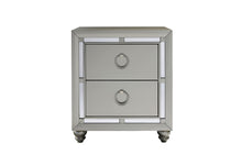 Load image into Gallery viewer, RILEY SILVER NIGHTSTAND
