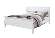 Load image into Gallery viewer, CHARLIE WHITE KING BED WITH LED, DRESSER, MIRROR AND NIGHTSTAND
