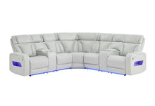 Load image into Gallery viewer, U8611 BLANCHE SILVER SECTIONAL WITH LED
