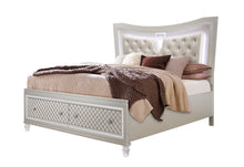 Load image into Gallery viewer, PARIS CHAMPAGNE QUEEN BED WITH LED
