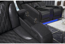 Load image into Gallery viewer, U8611 BLANCHE CHARCOAL P2 PWR REC SOFA/PWR CONSOLE REC LOVESEAT
