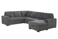 Load image into Gallery viewer, U2660 GREY SECTIONAL W/PULL OUT SOFA BED

