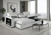 Load image into Gallery viewer, U0212 BLANCHE SILVER PULL OUT SOFA BED
