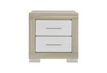 Load image into Gallery viewer, EMMA NATURAL/WHITE NIGHTSTAND
