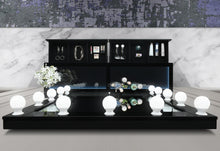 Load image into Gallery viewer, ELLA BLACK VANITY SET WITH STORAGE STOOL
