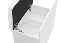 Load image into Gallery viewer, ELLA WHITE VANITY SET WITH STORAGE STOOL
