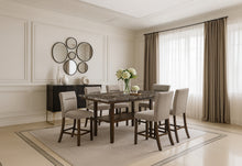 Load image into Gallery viewer, D4355 BROWN BAR TABLE WITH 8 BAR STOOLS
