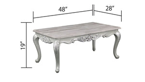 Galaxy Home Melrose Coffee Table in Silver - Ego Home Furniture