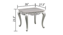Load image into Gallery viewer, Galaxy Home Melrose End Table in Silver - Ego Home Furniture

