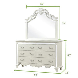 Galaxy Home Milan Dresser in White - Ego Home Furniture