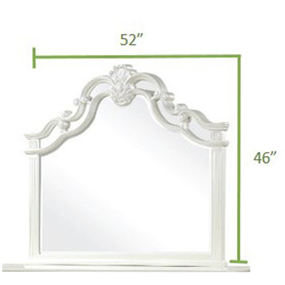 Galaxy Home Milan Mirror in White