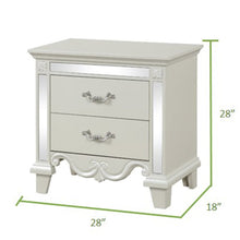 Load image into Gallery viewer, Galaxy Home Milan Nightstand in White - Ego Home Furniture
