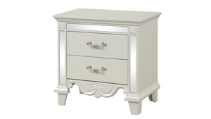 Galaxy Home Milan Nightstand in White - Ego Home Furniture