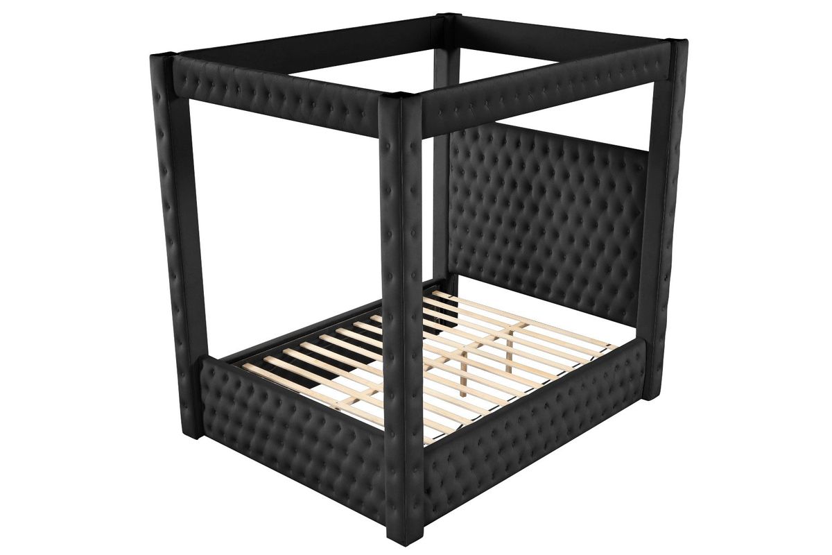 Galaxy Home Monica King Bed in Black