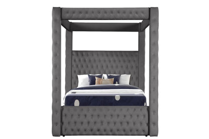 Galaxy Home Monica Queen Bed in Gray