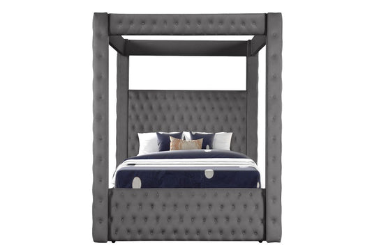 Galaxy Home Monica King Bed in Gray