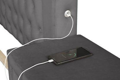 Galaxy Home Monica Full Bed in Gray image