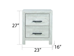 Galaxy Home Denver Nightstand Rustic Oak - Ego Home Furniture