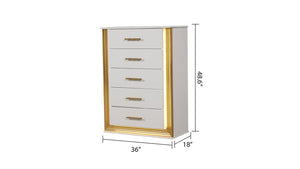 Galaxy Home Obsession Chest in White - Ego Home Furniture