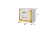 Load image into Gallery viewer, Galaxy Home Obsession Nightstand White - Ego Home Furniture
