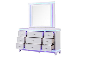 Galaxy Home Opium Dresser in White - Ego Home Furniture