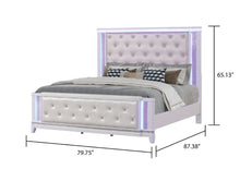 Load image into Gallery viewer, Galaxy Home Opium King Bed in White
