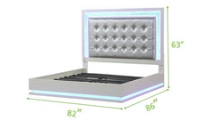 Load image into Gallery viewer, Galaxy Home Passion King Bed in Milky White
