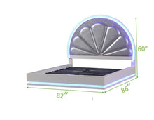 Load image into Gallery viewer, Galaxy Home Perla King Bed in Milky White
