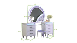 Galaxy Home Perla LED Vanity in Milky White