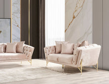 Load image into Gallery viewer, Galaxy Home Presley Loveseat Bin eige
