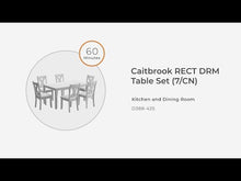 Load and play video in Gallery viewer, Caitbrook - RECT DRM Table Set (Set of 7) - Gray
